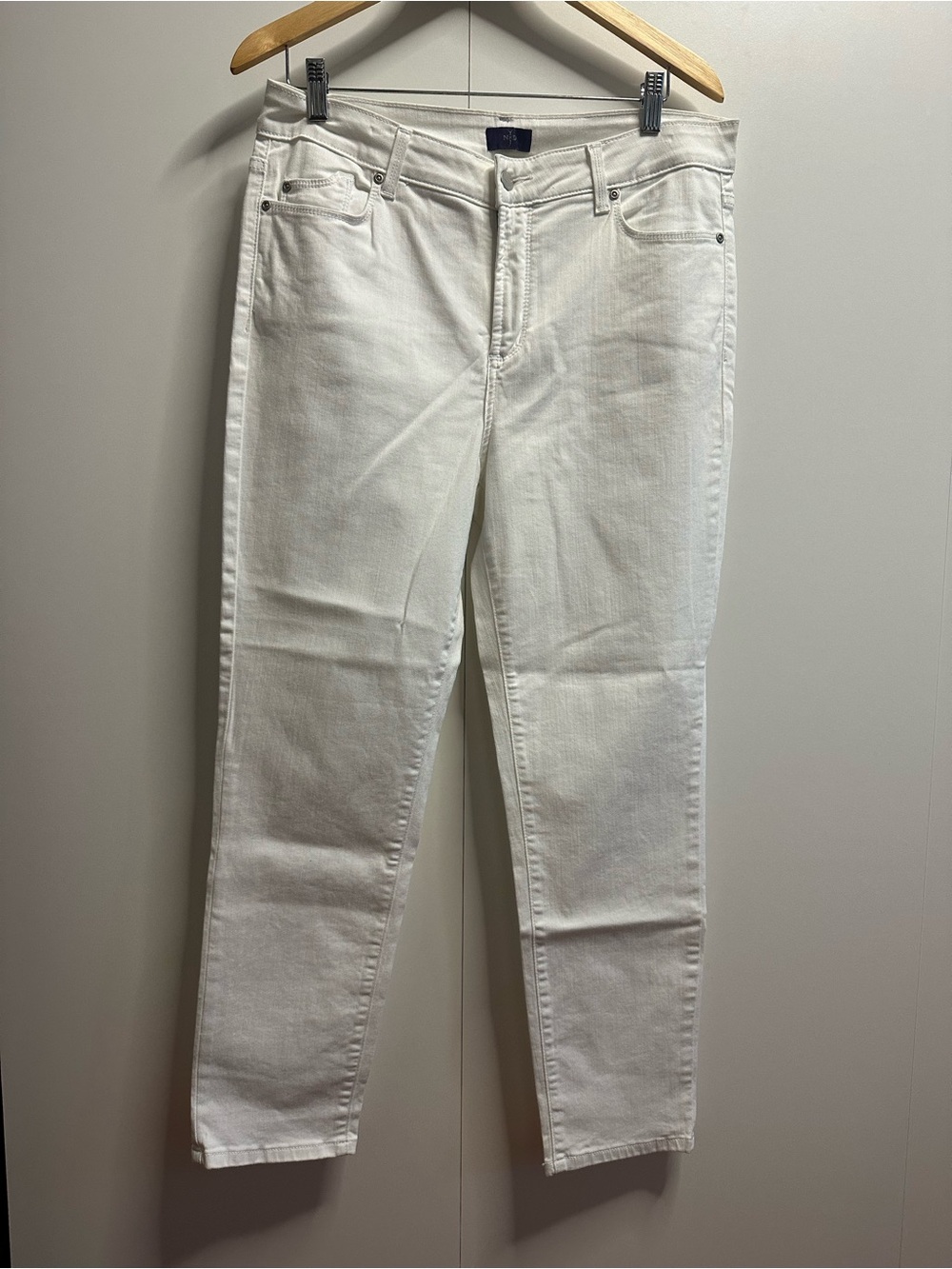 NYDJ White Straight-Leg Jeans - Classic Five-Pocket